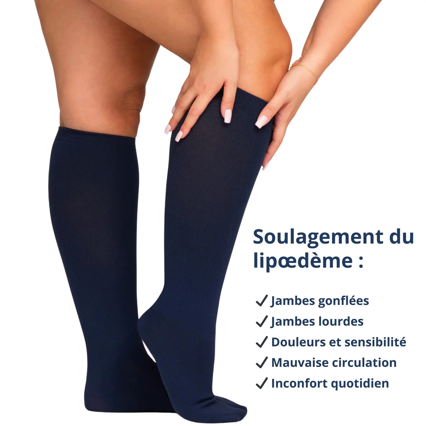 Bas de compression VivaFlow : Soulagement du lipœdème VF