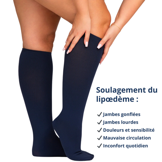 Bas de compression VivaFlow : Soulagement du lipœdème